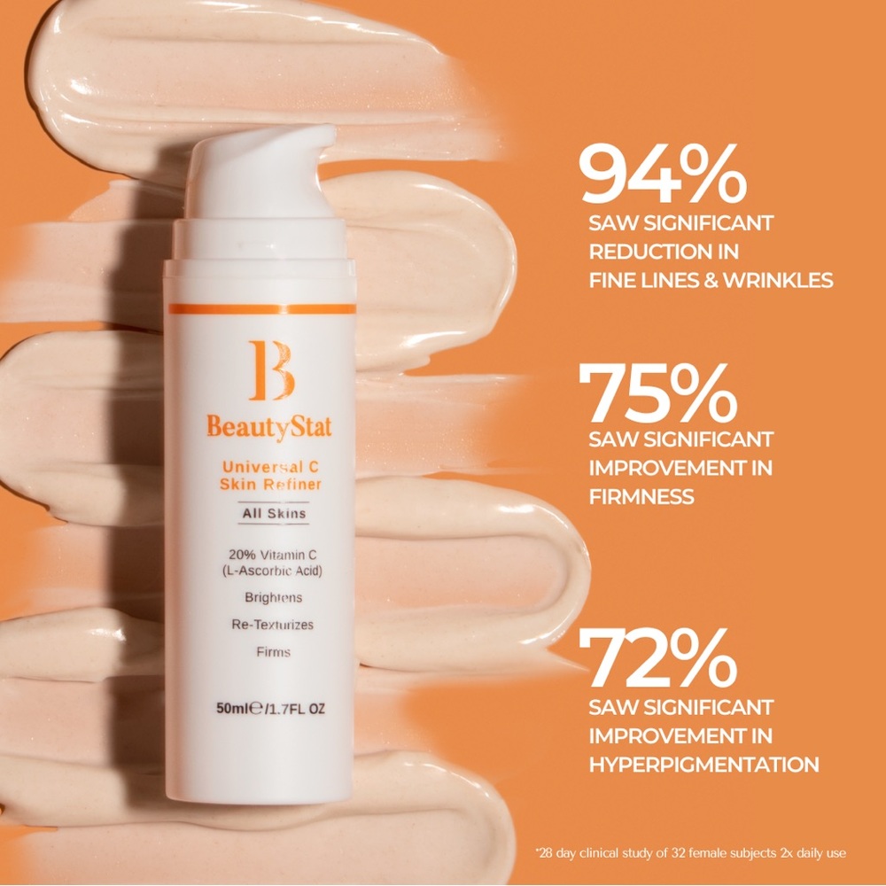 BEAUTYSTAT UNIVERSAL C SKIN REFINER BRIGHTENING VITAMIN C SERUM PORES DARK SPOTS - Picture 12 of 13